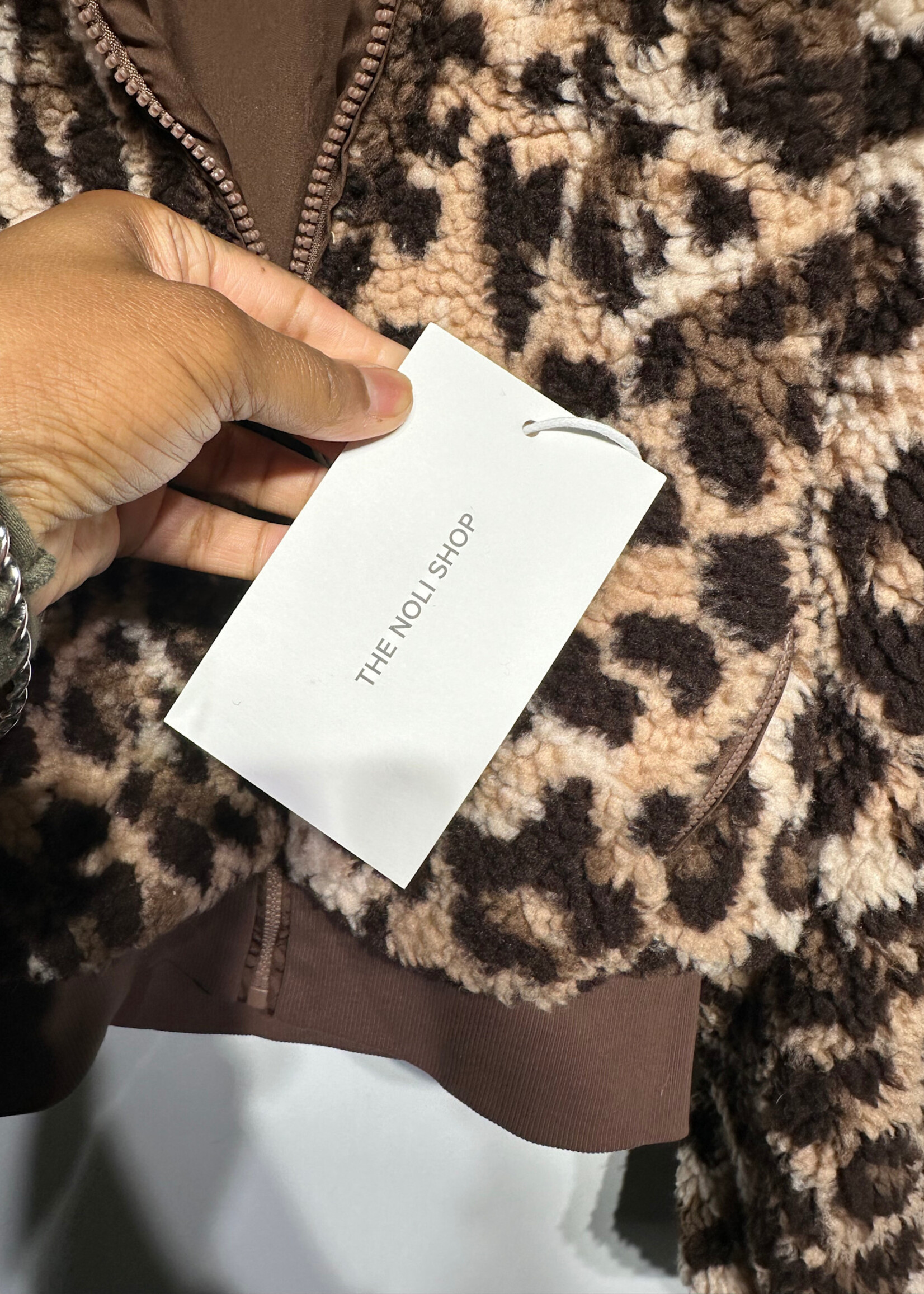 Noli Shop NWT Leopard Print Fleece Jacket S
