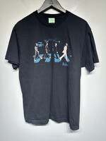 The Beatles Abbey Rd Black Blue Tee L