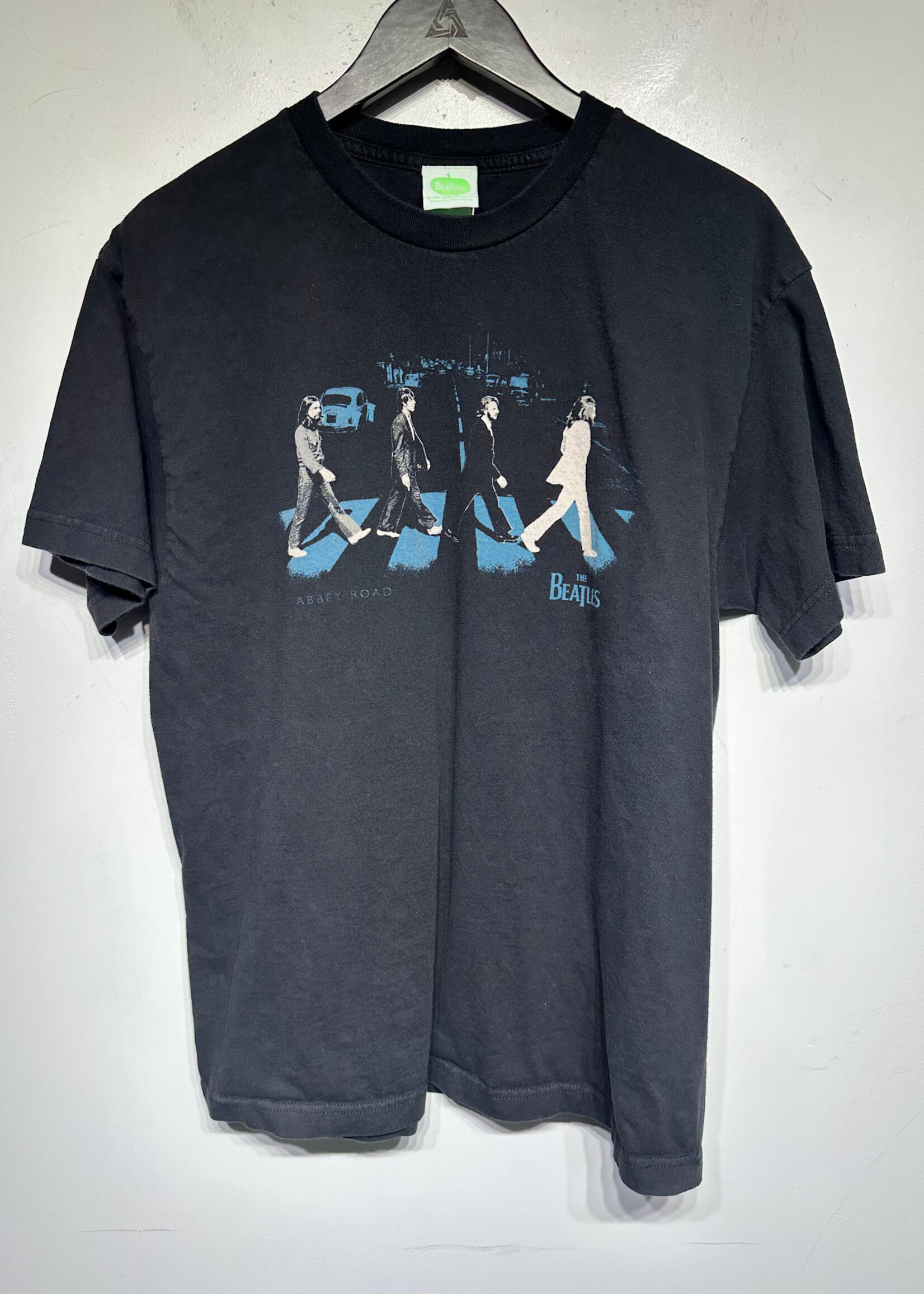 The Beatles Abbey Rd Black Blue Tee L