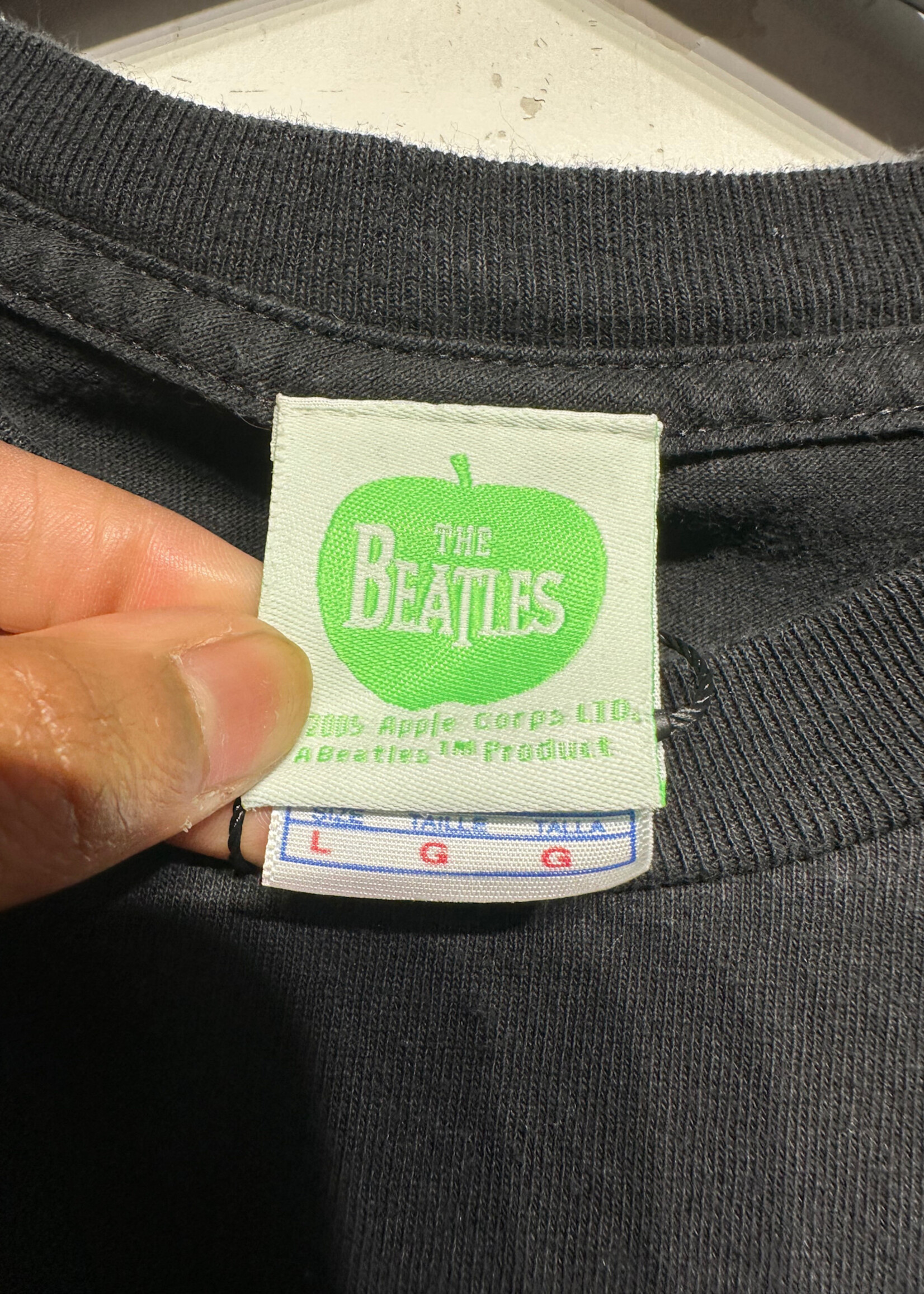 The Beatles Abbey Rd Black Blue Tee L