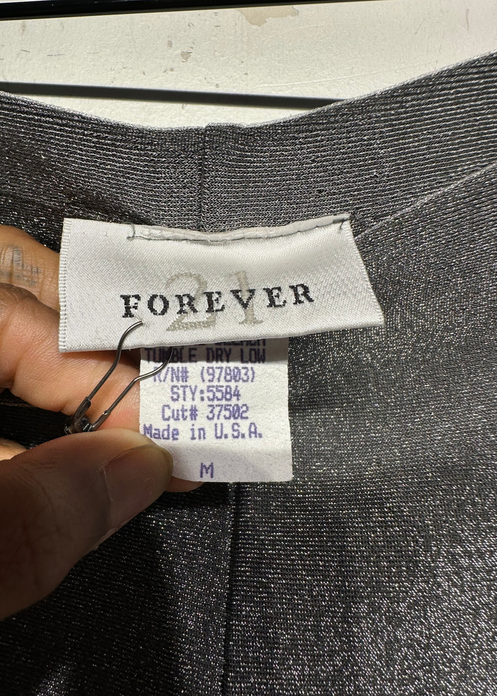 F21 Vintage Silver Flare Pant 26