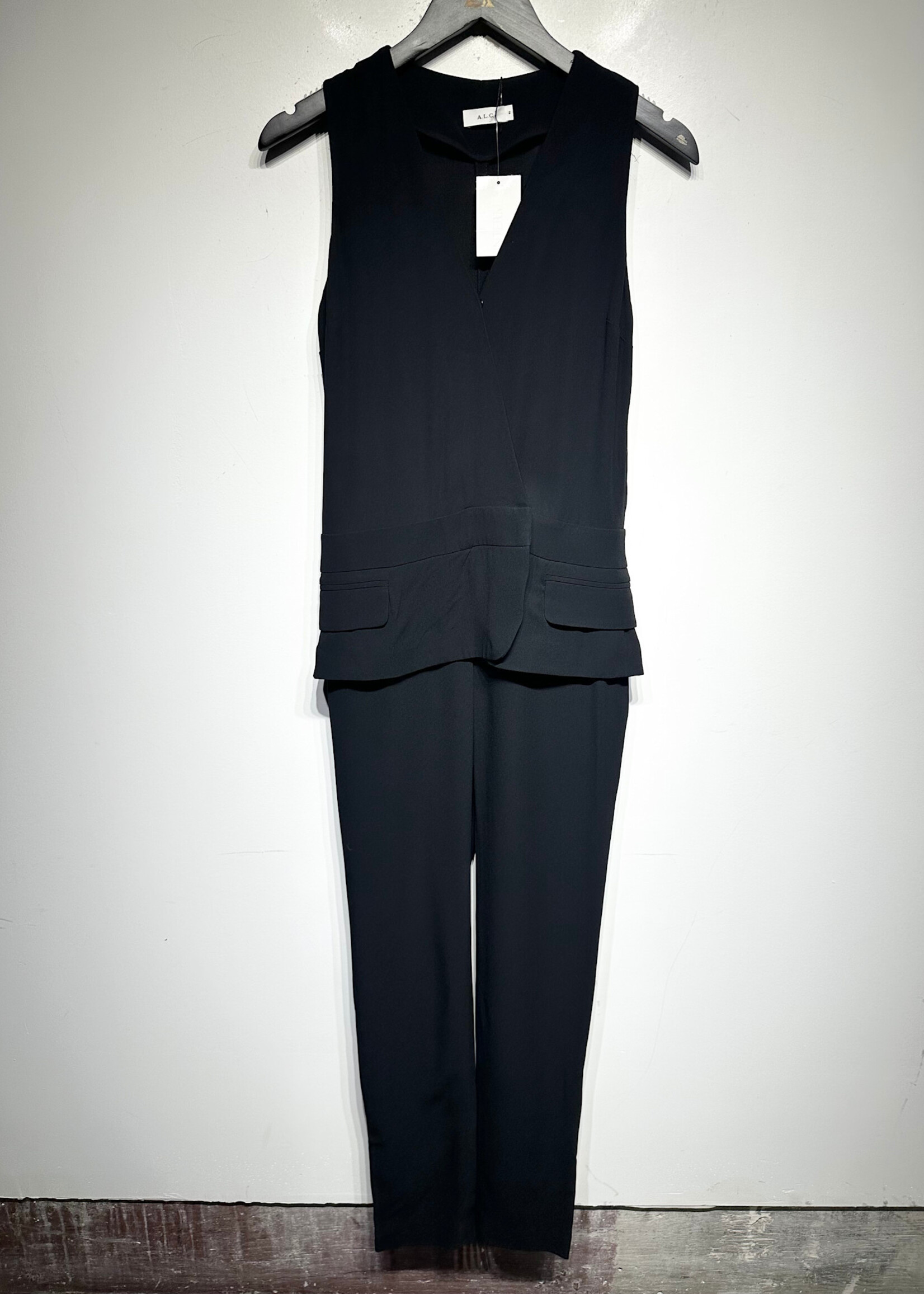 ALC NWT Black Vest One Piece S