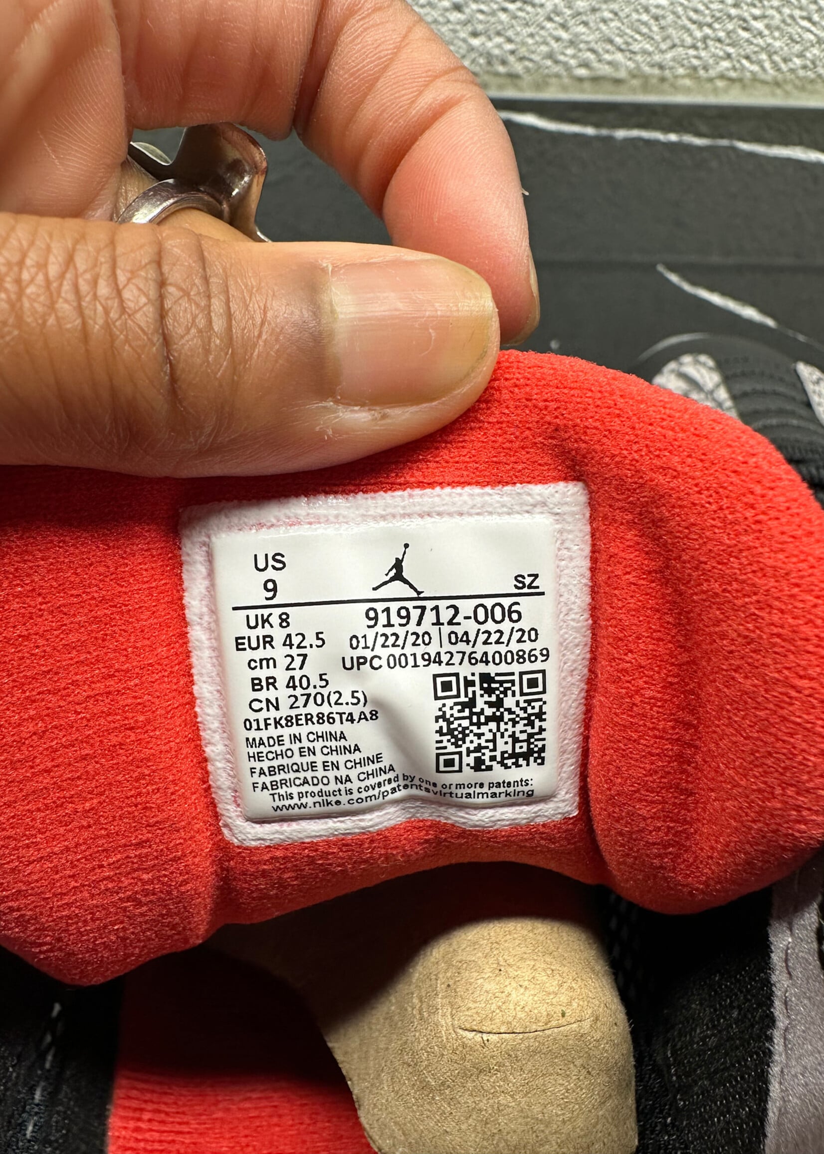 Nike Air jordan 11 Low IE Black Cement Masc 9