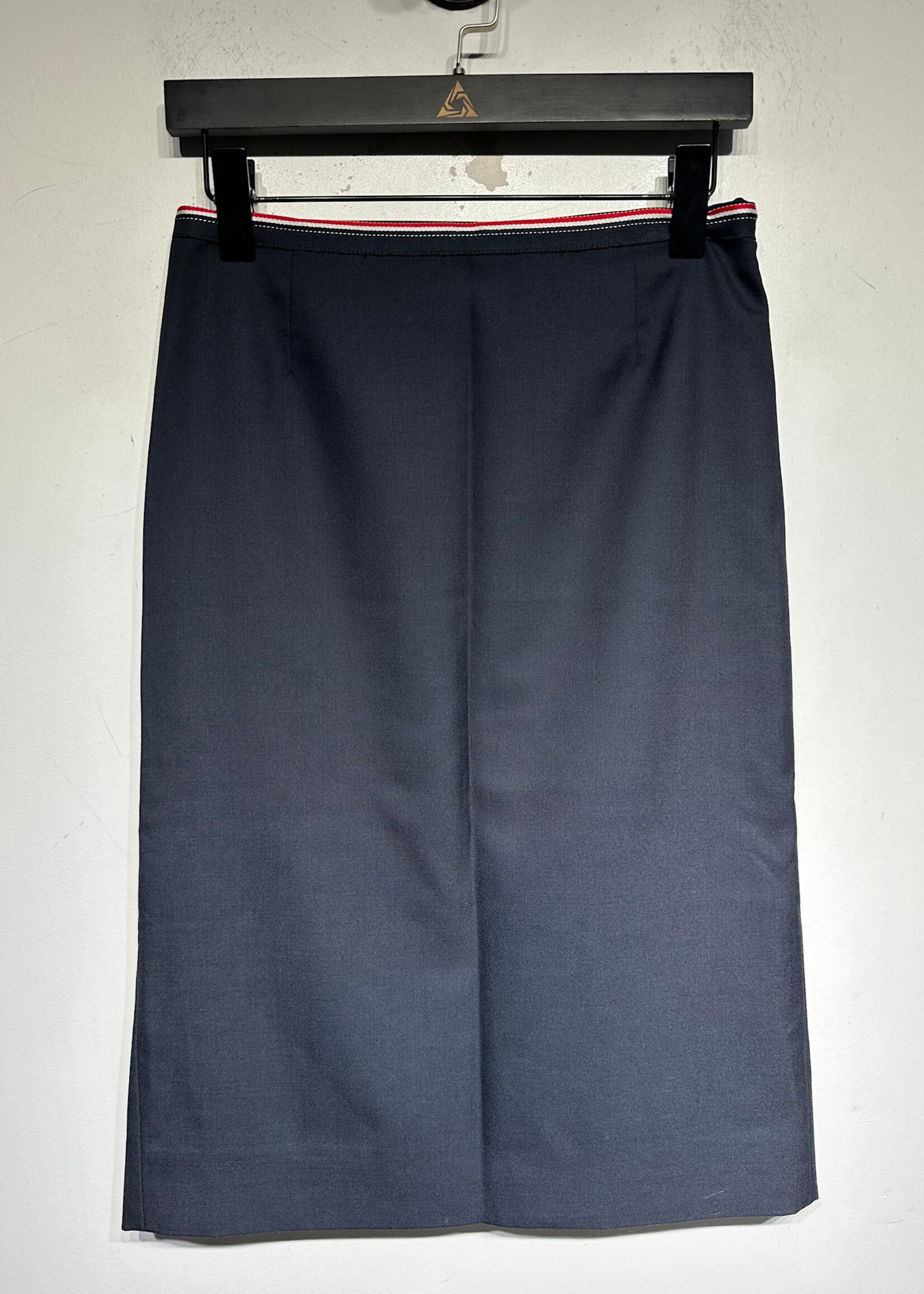 Thom Browne Navy Midi Skirt Fem 28