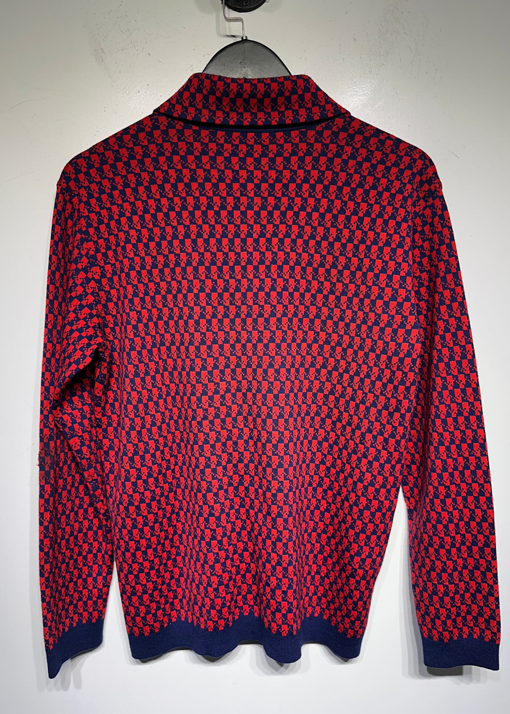 Prada Knit Geometric Button Up Masc M