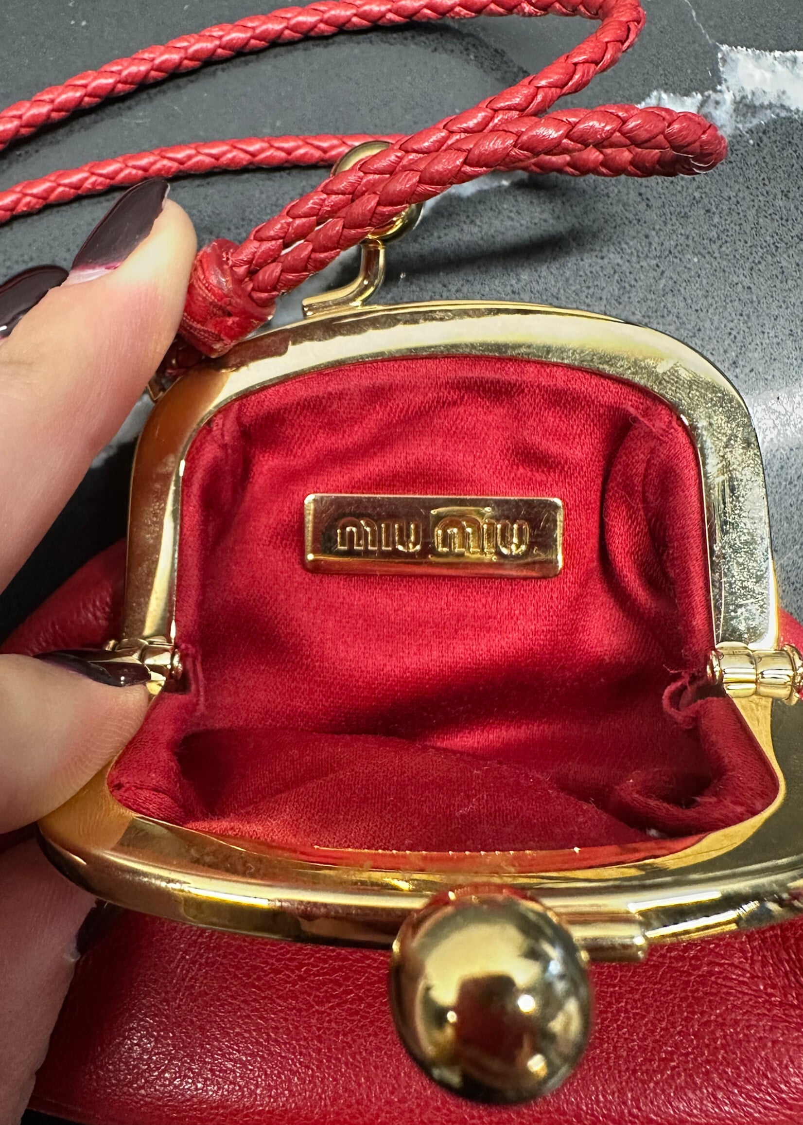 Miu Miu Red Coin Purse
