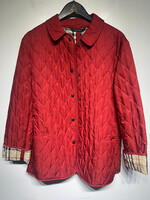 Burberry Red Quilted Jacket Fem M