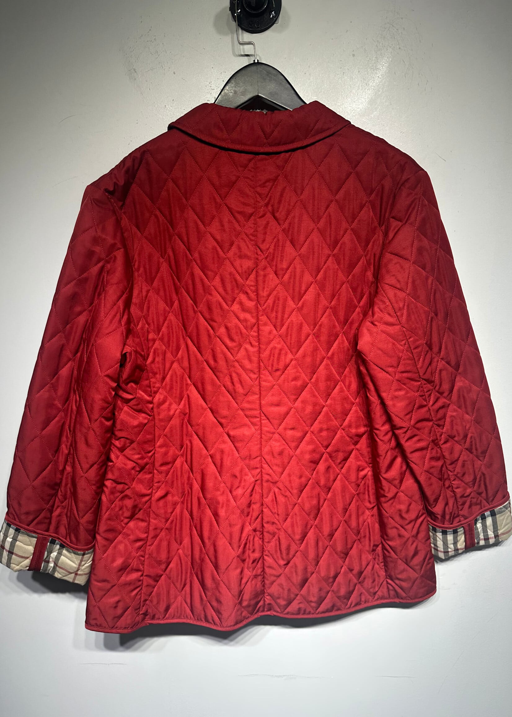 Burberry Red Quilted Jacket Fem M