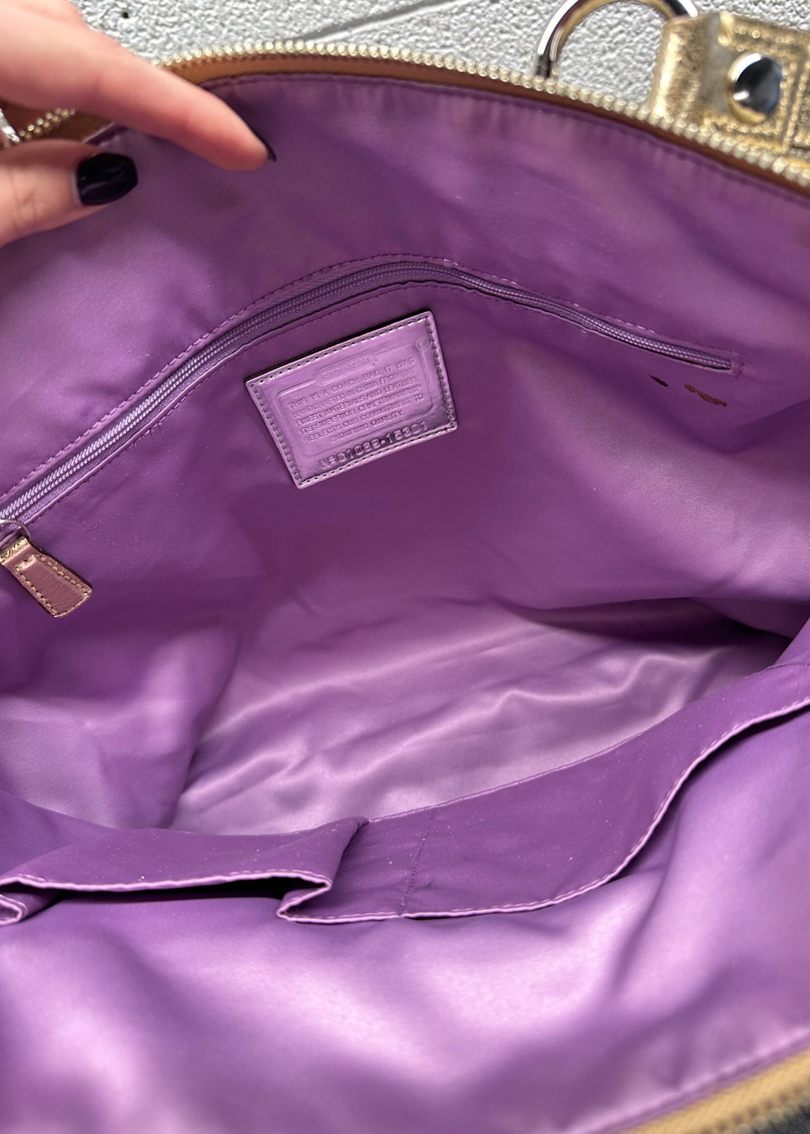 Coach Poppy Glam Tote