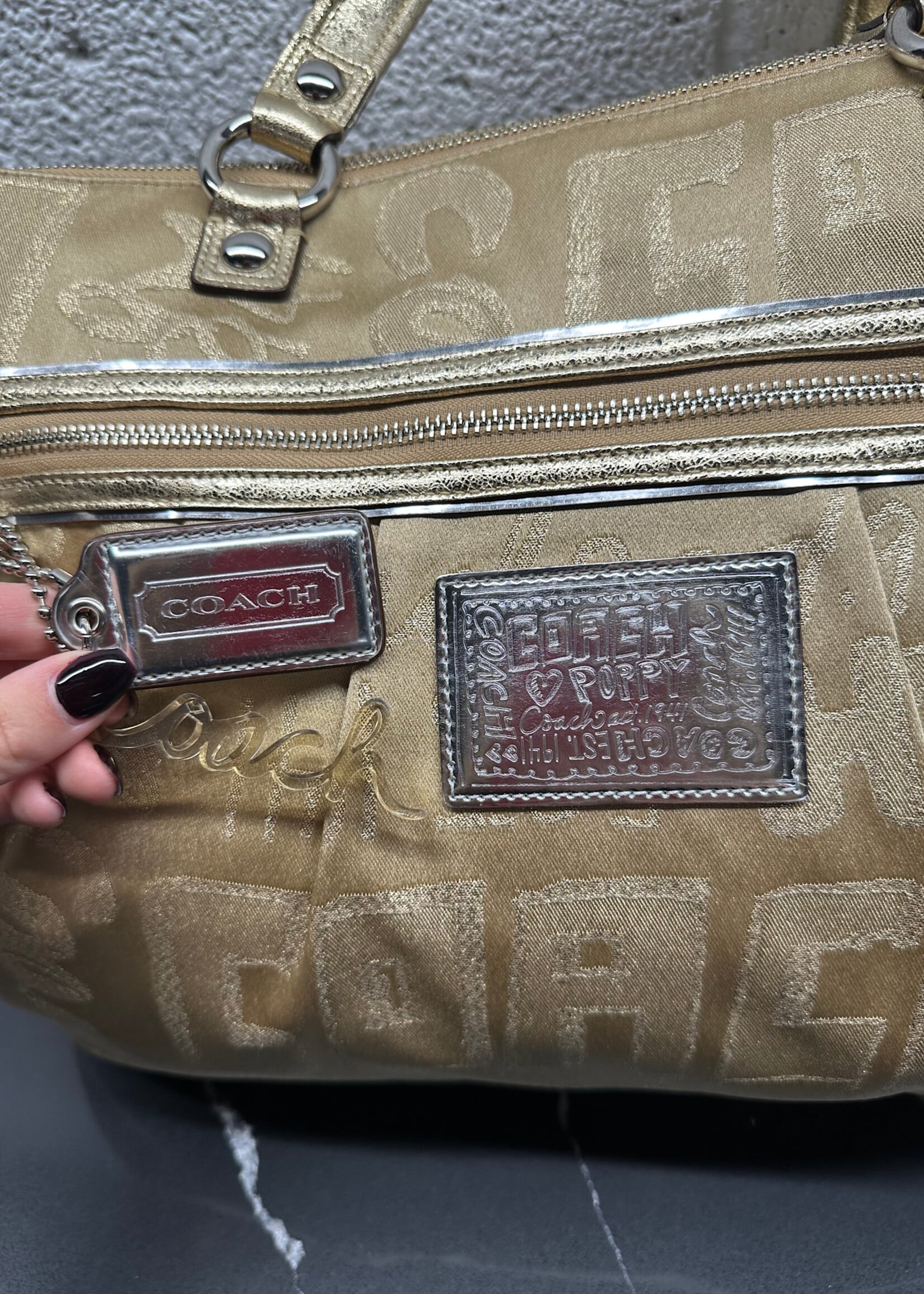 Coach Poppy Glam Tote