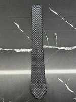 Chanel Black/Grey Small Monogram Thin Tie OS