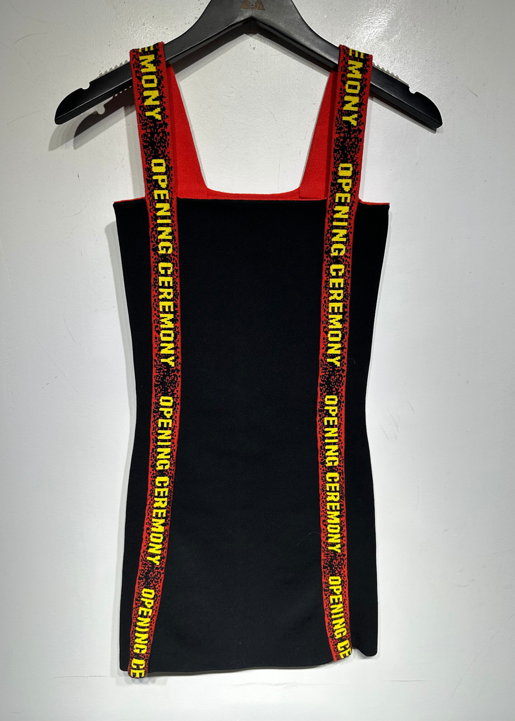 Opening Ceremony Black/Red Bandage Dress S
