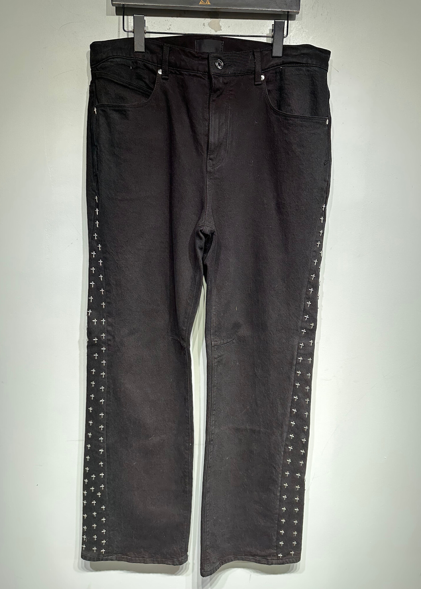 RTA Cross Embellished Flare Jeans mAsc 36
