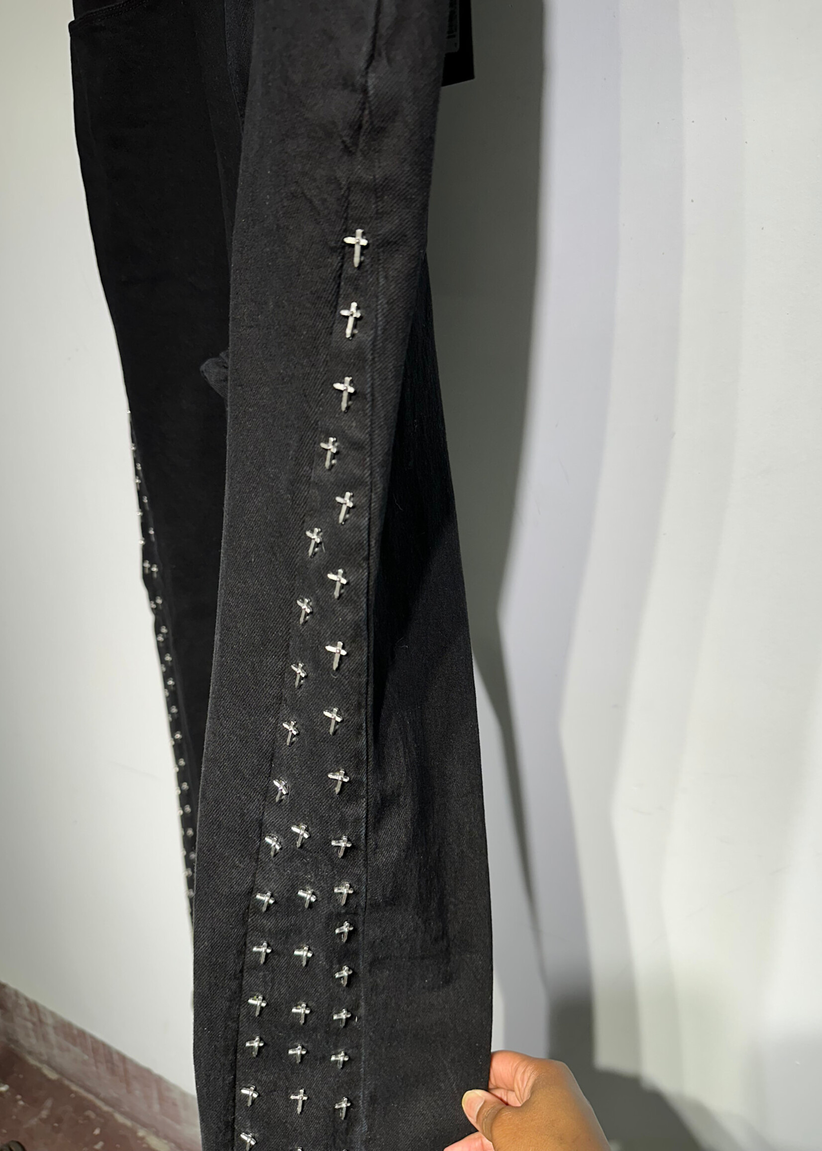 RTA Cross Embellished Flare Jeans mAsc 36