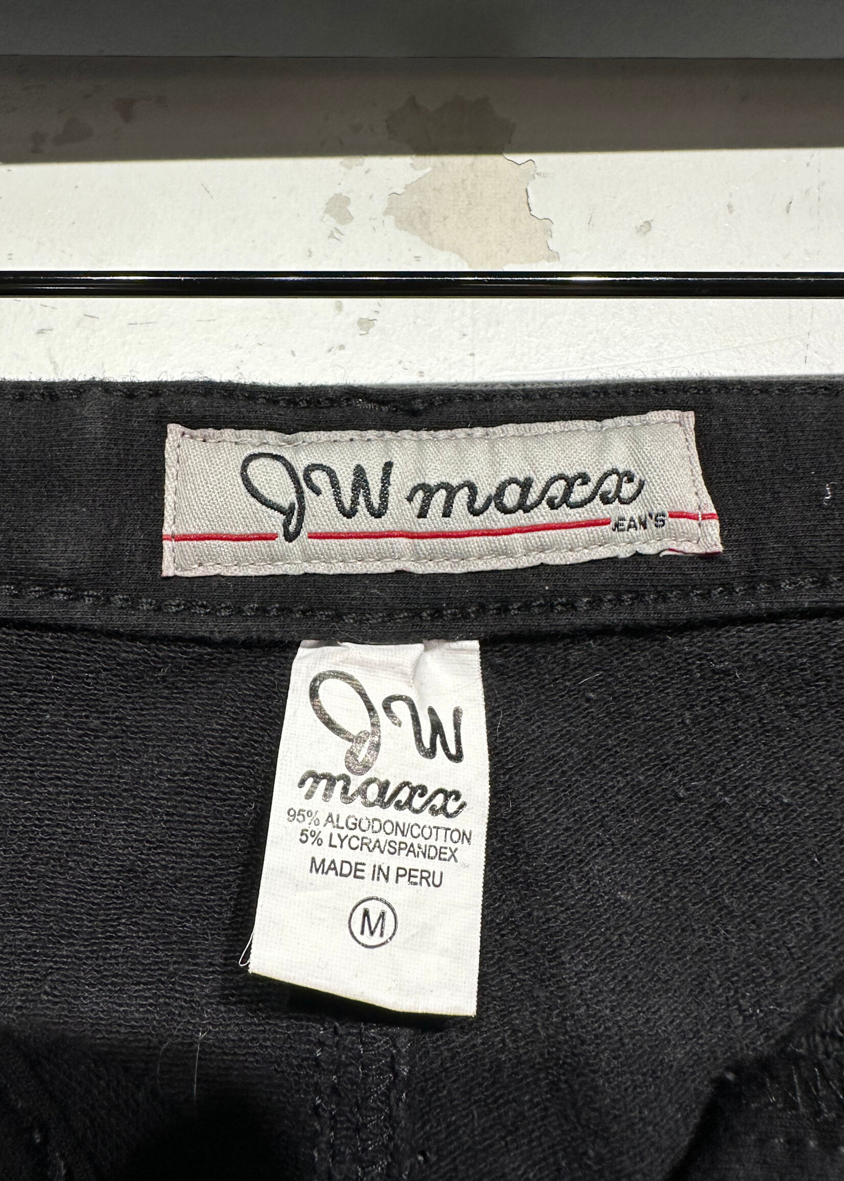 J W Maxx Black Stud Cutout Black Jeans 24 Fem