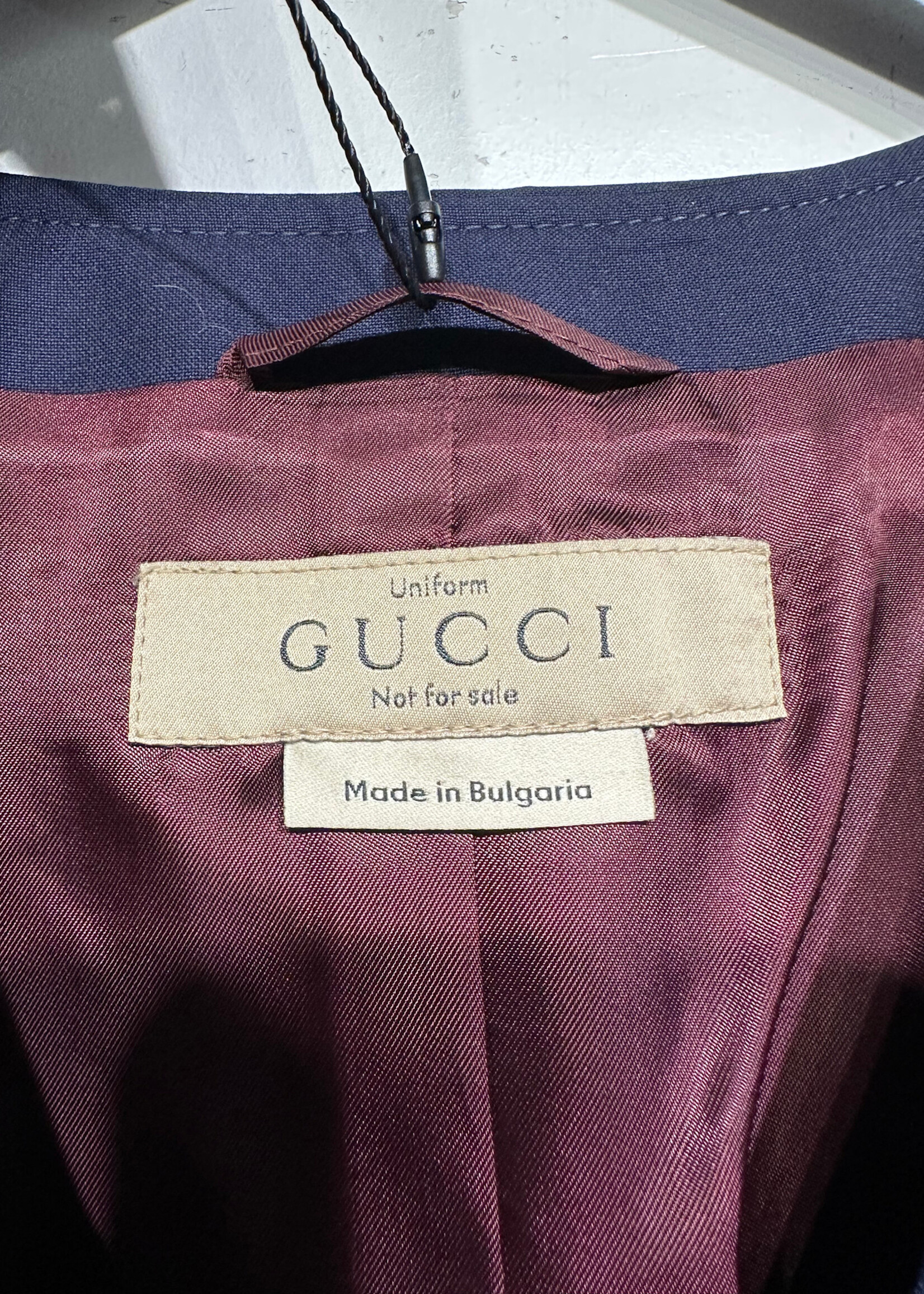 Gucci Navy Blue Uniform Vest Fem M Masc S