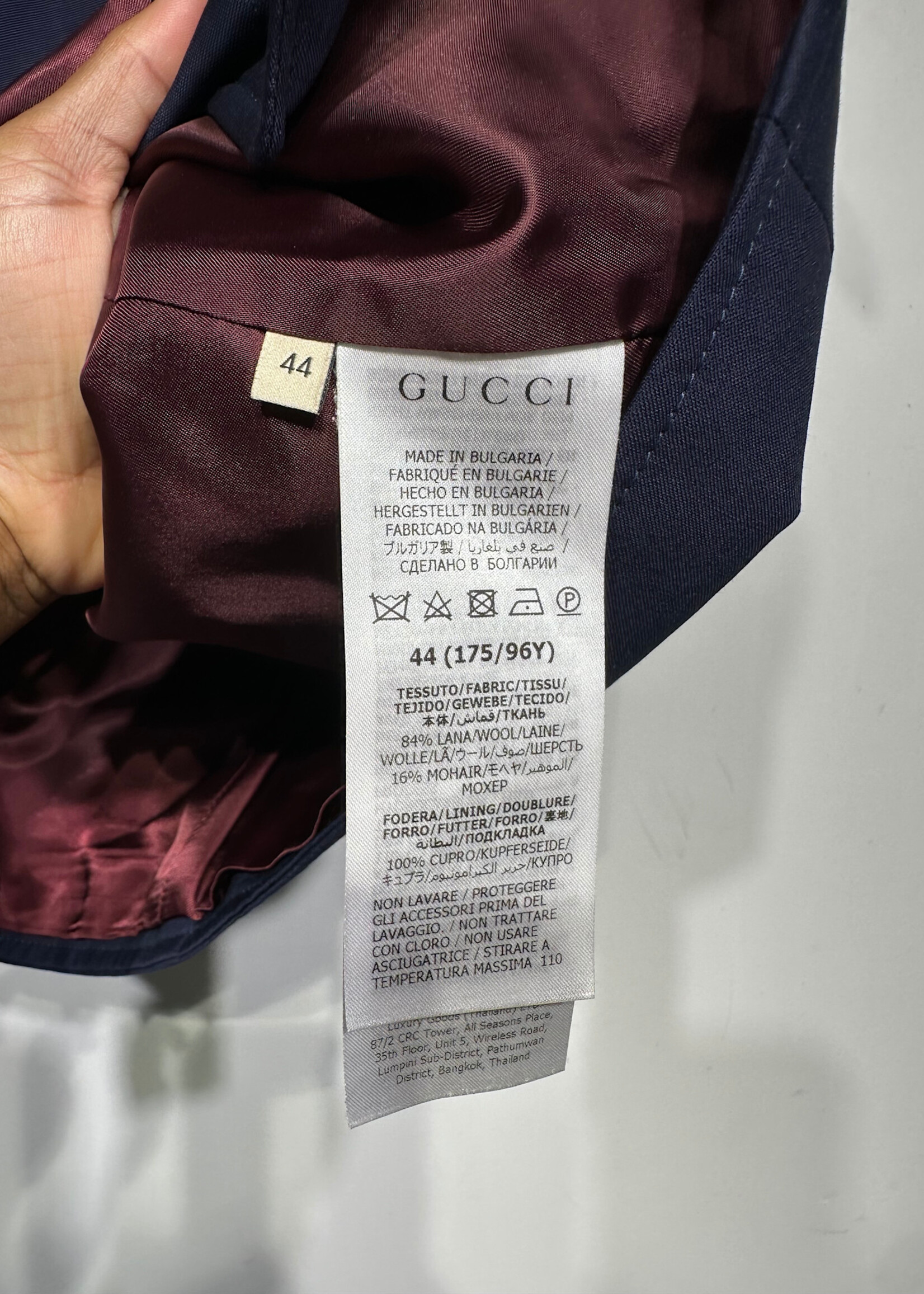 Gucci Navy Blue Uniform Vest Fem M Masc S