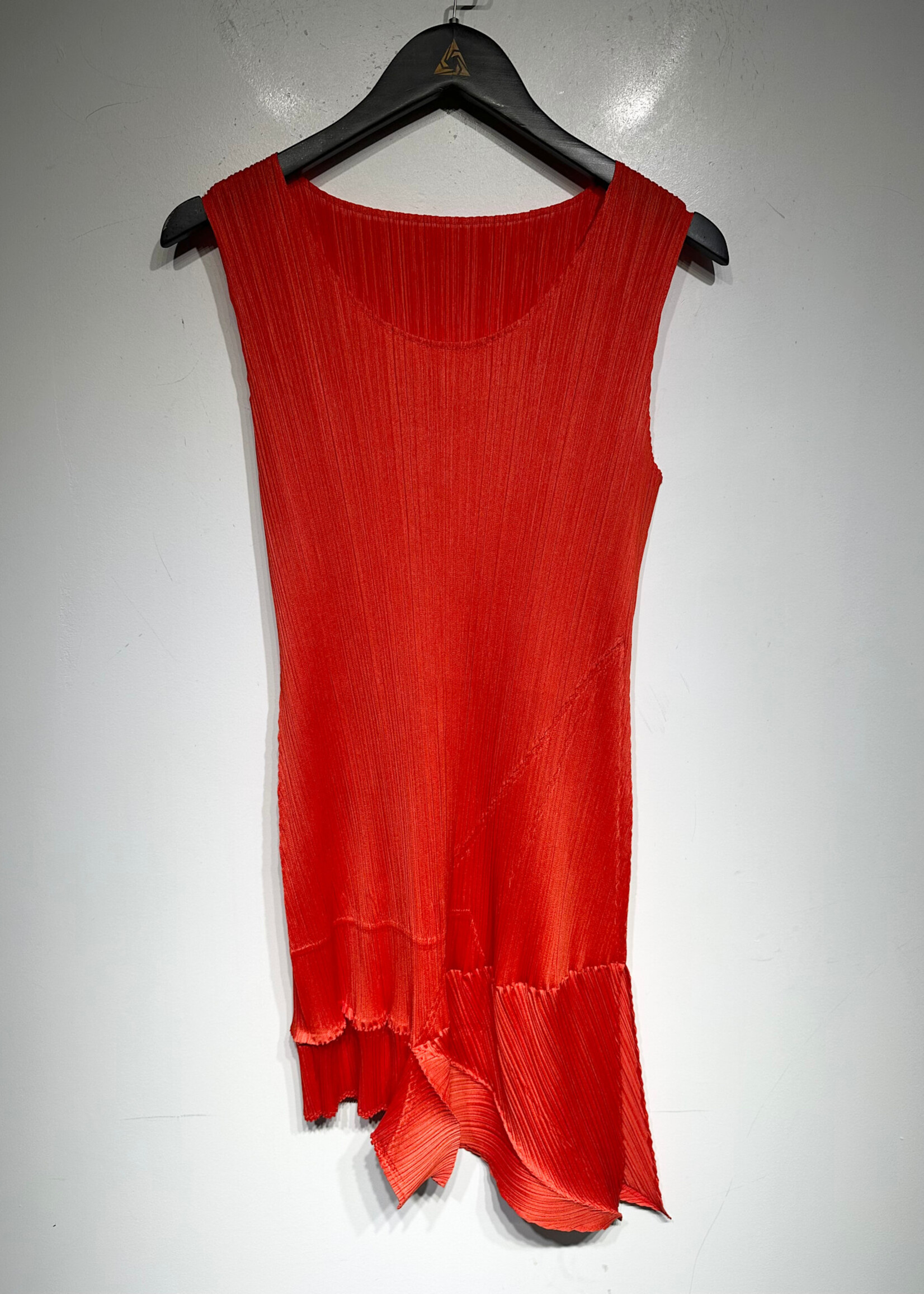 Issey Miyake Pleats Please Orange Dress S/M
