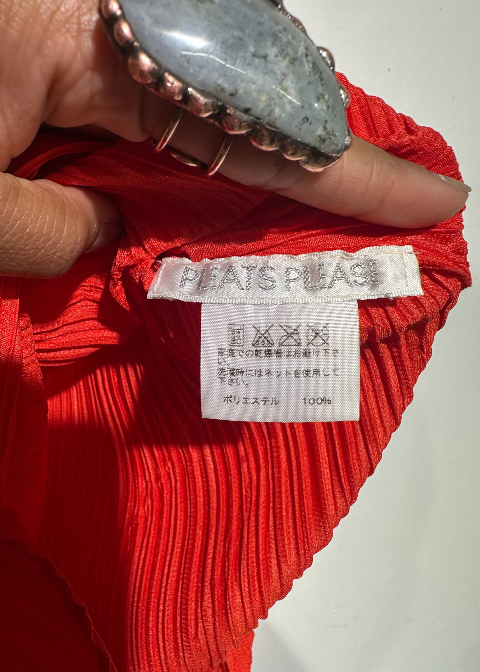 Issey Miyake Pleats Please Orange Dress S/M