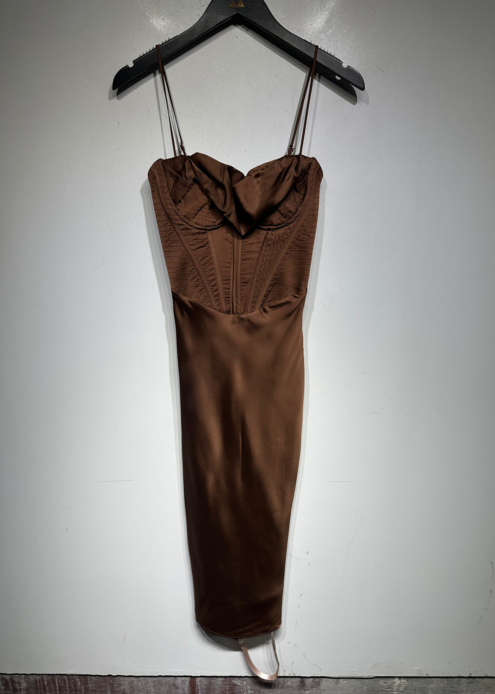 House Of CB NWT Brown Corset Dress Fem XS