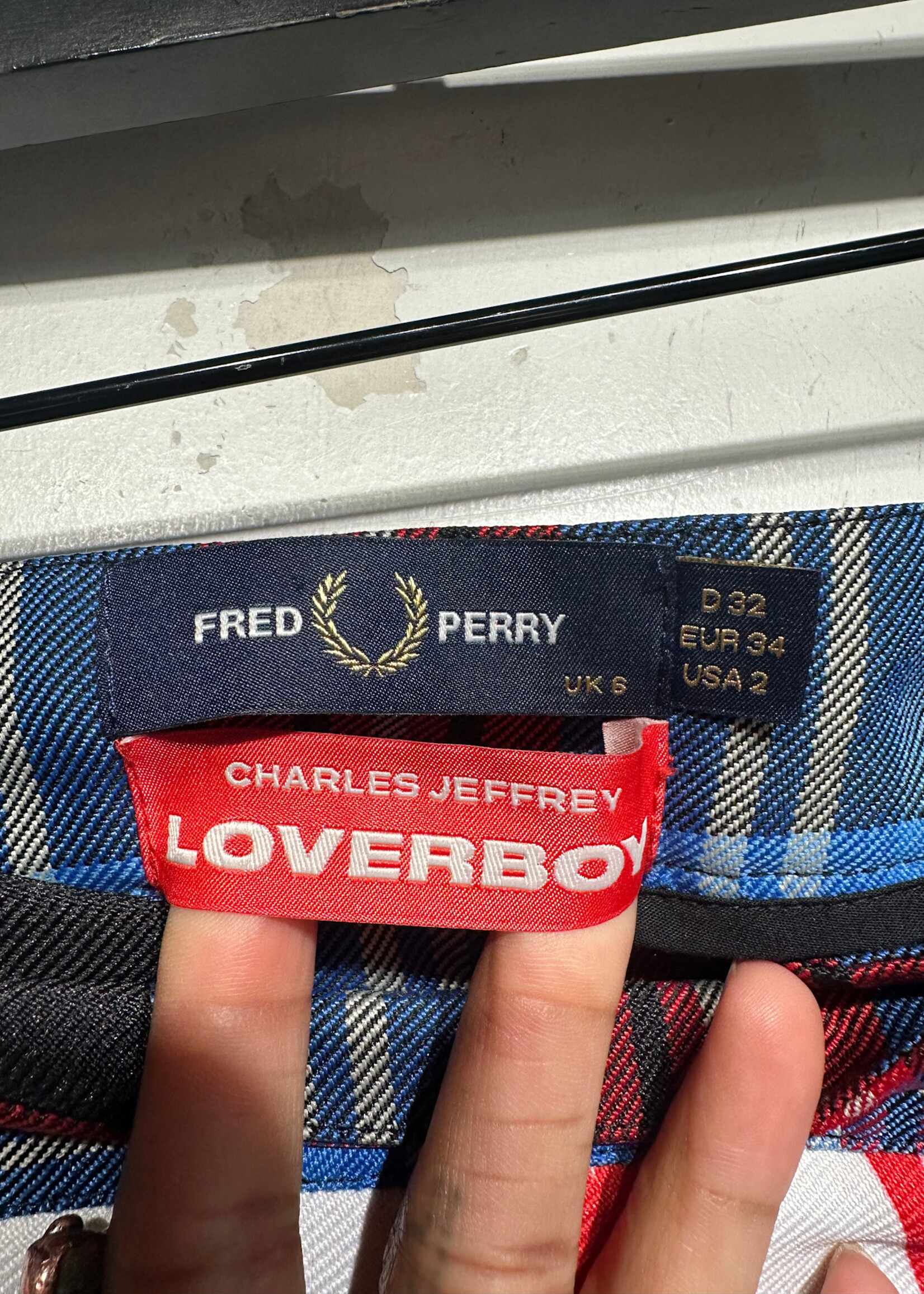 Charles Jeffrey x Fred Perry Multi Pattern Skirt 26