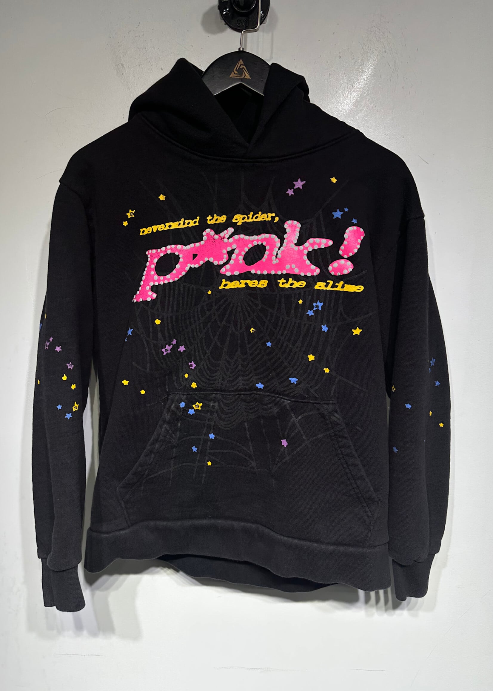 Spider Black / Pink Hoodie Masc S