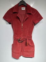 Show Me Ur Mumu Pink Cord Romper XS