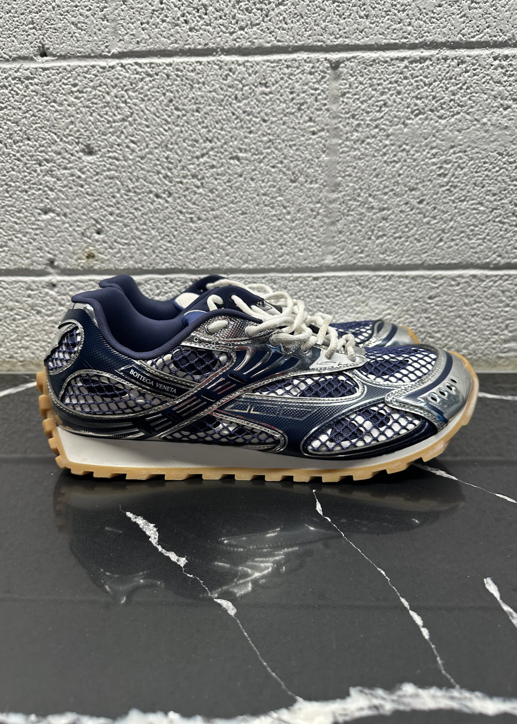 Bottega Veneta Orbit Sneaker Navy Blue Masc 46/13