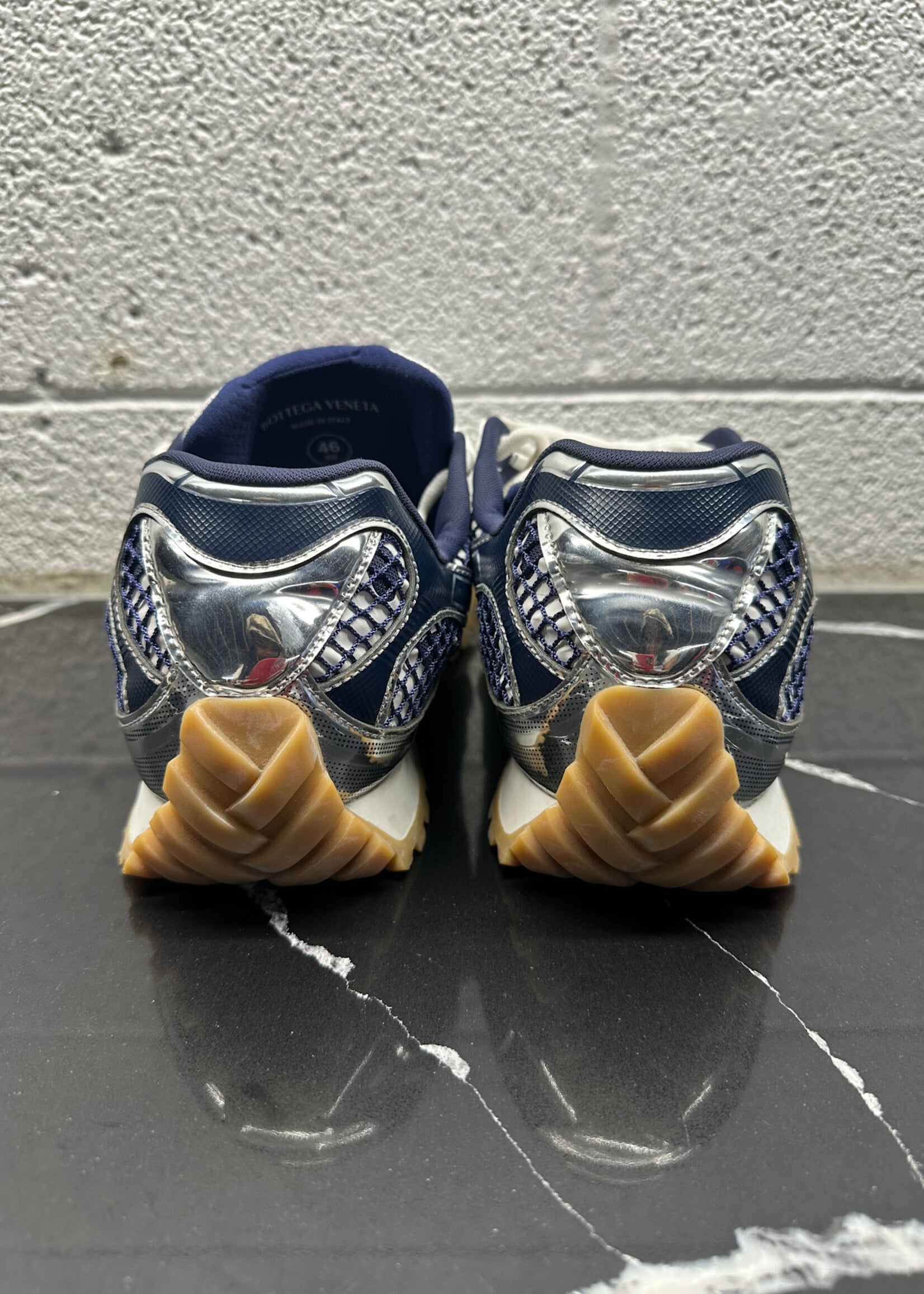 Bottega Veneta Orbit Sneaker Navy Blue Masc 46/13