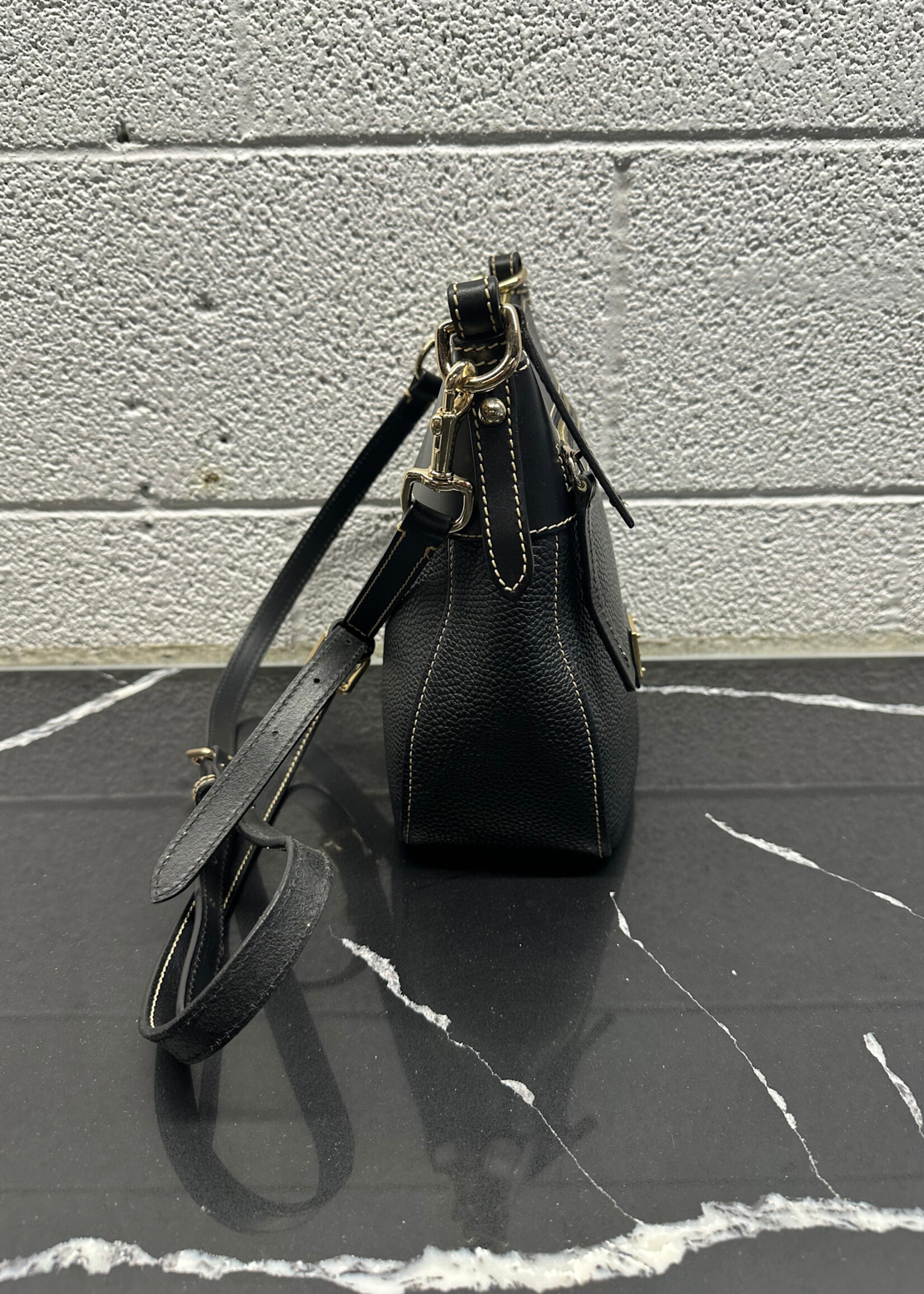 Dooney & Bourke Black Pebble Grain Crossbody