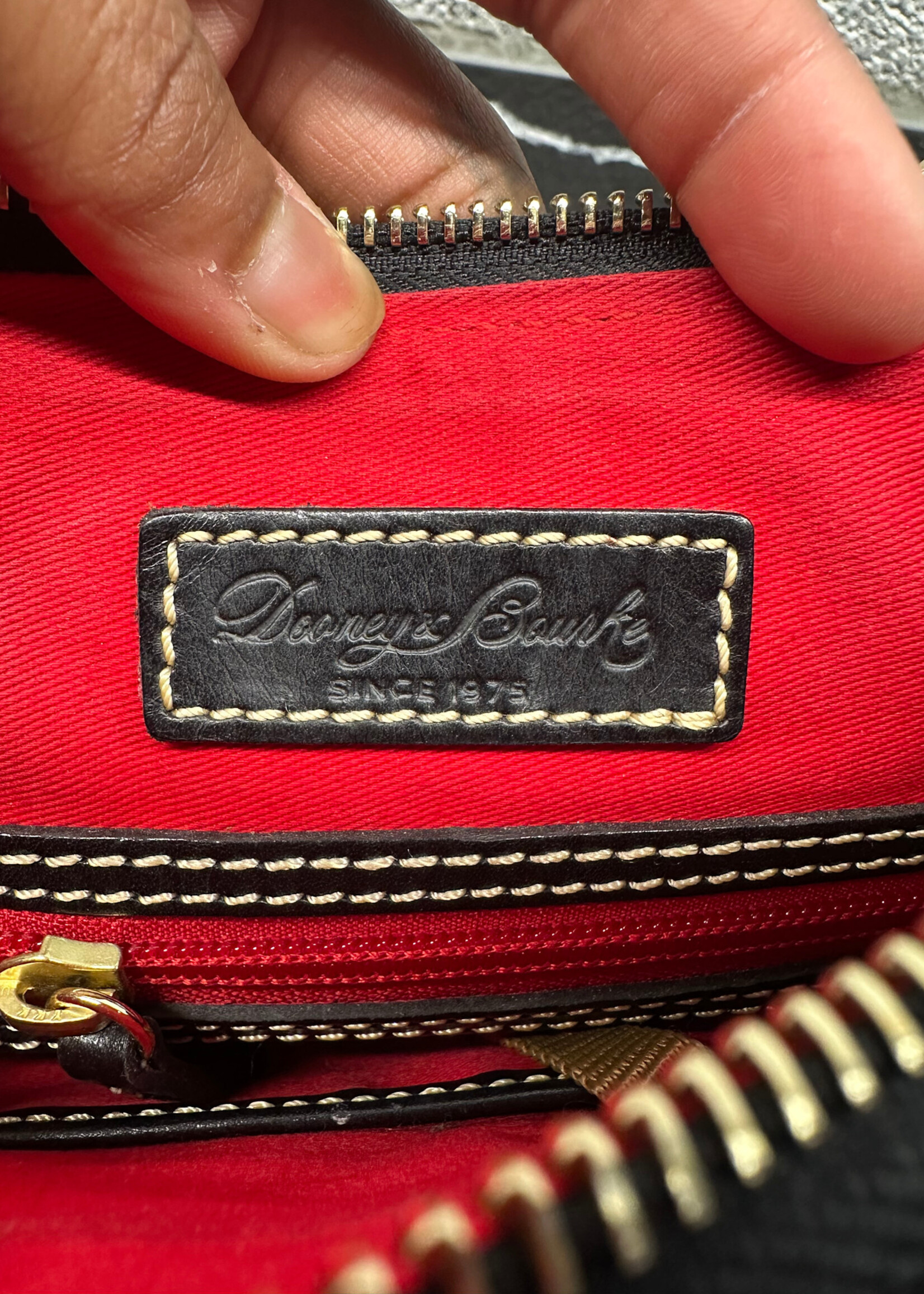 Dooney & Bourke Black Pebble Grain Crossbody