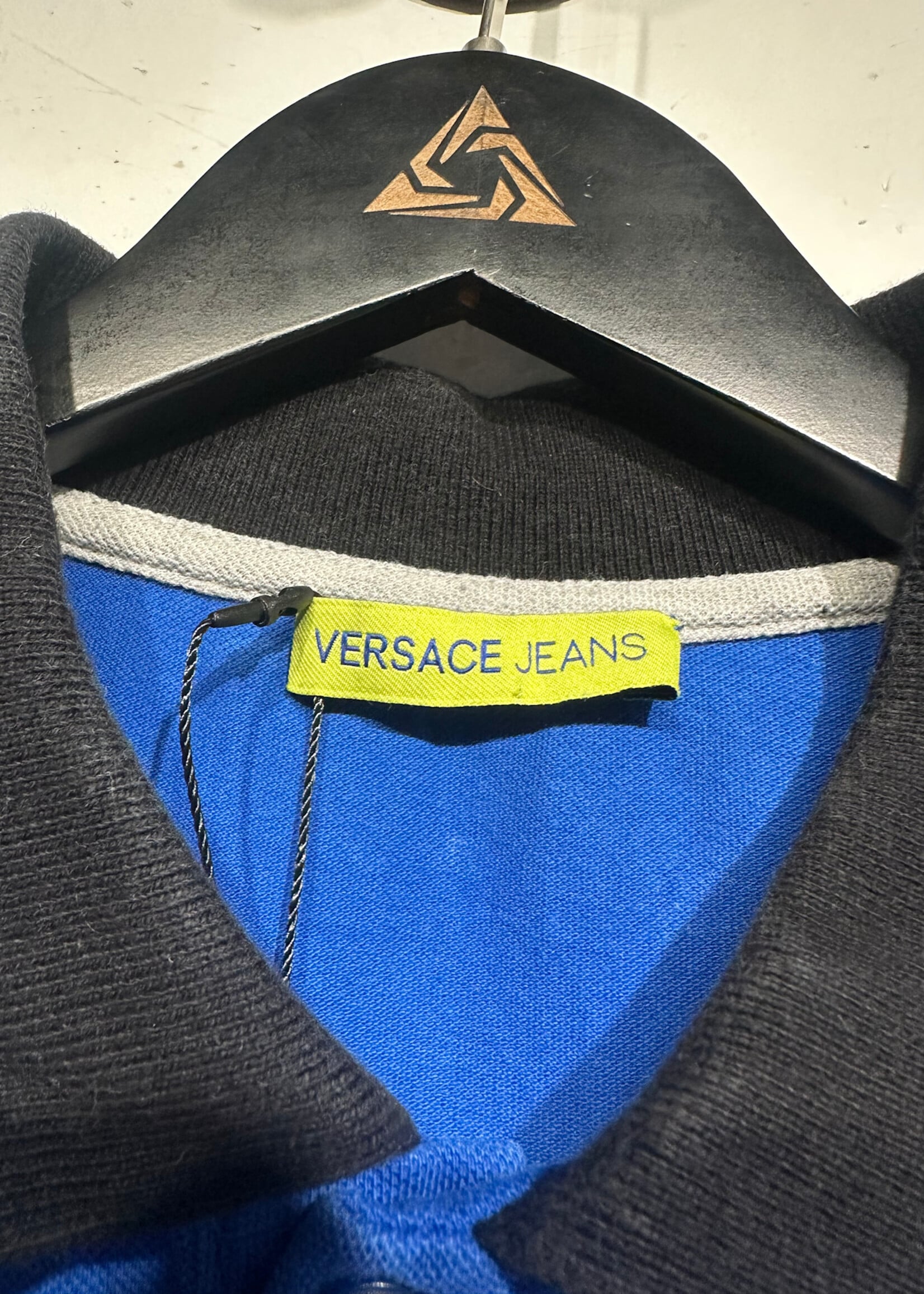 Versace Jeans Blue Logo Polo Fits Masc M/L