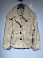 Free People Beige Teddy Fleece Jacket XS