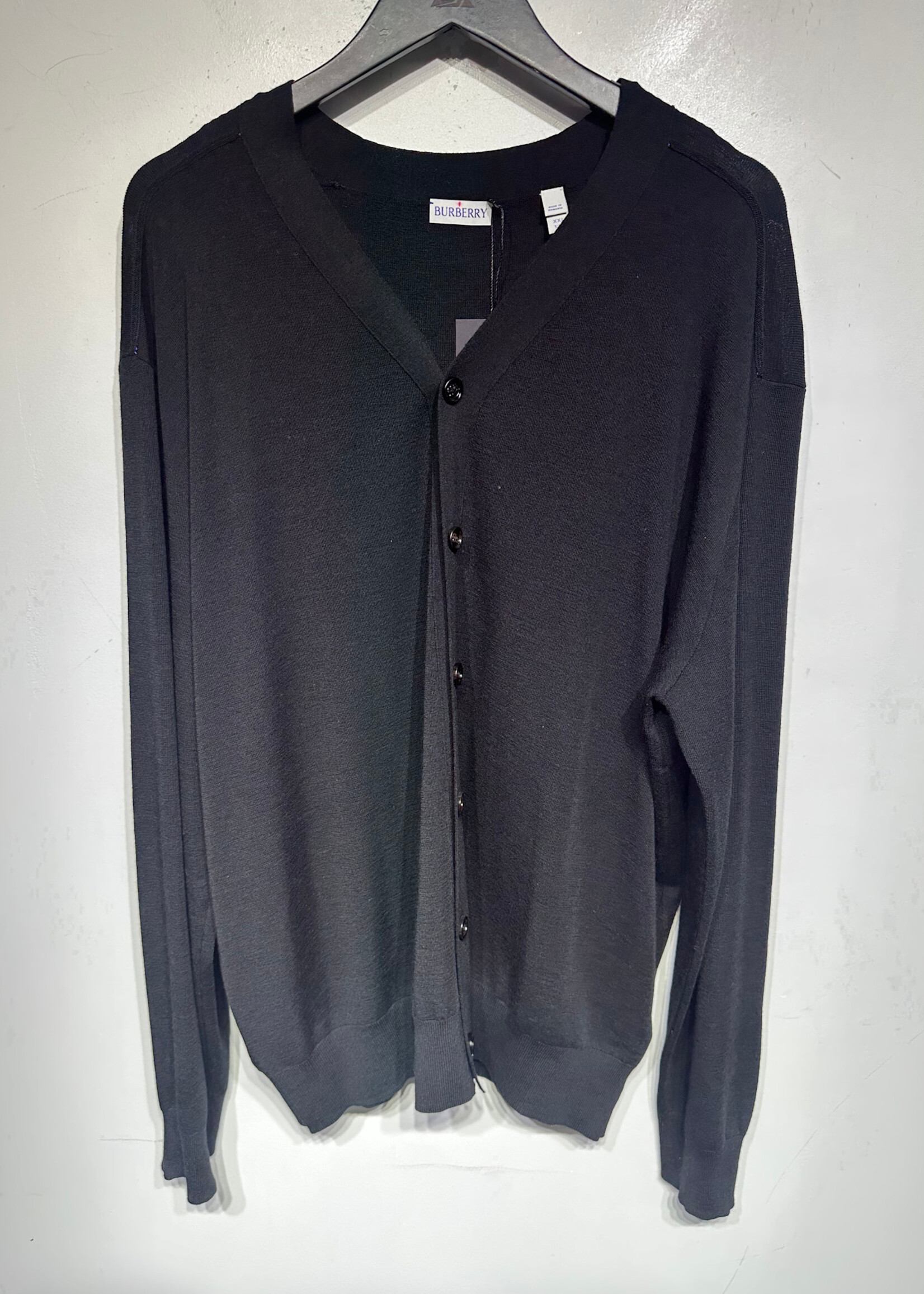 Burberry Black LS Cardigan XXL Masc