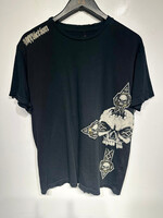 Affliction Black Gold Cross Tee L