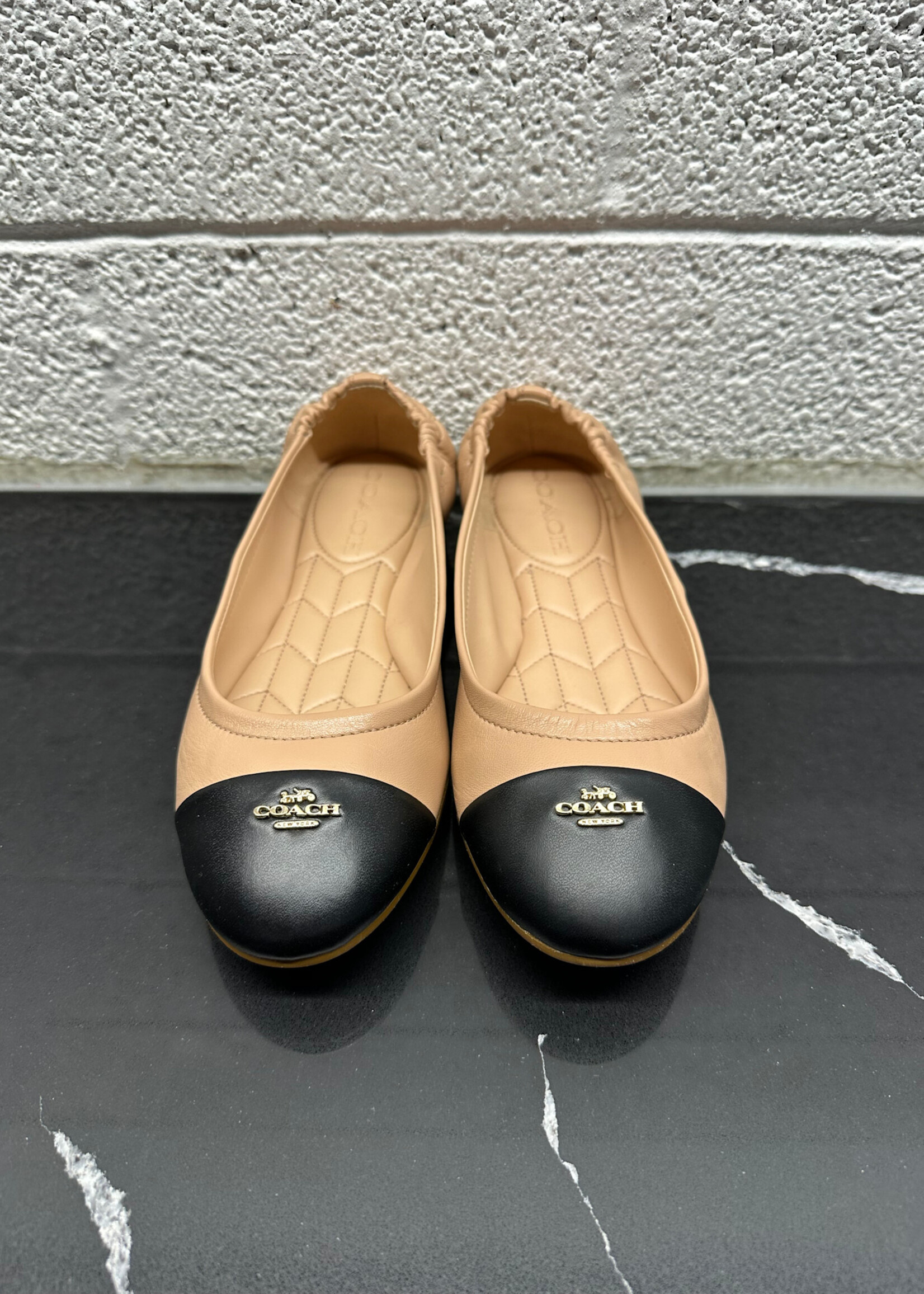 Coach Bonnie Leather Ballet Flats 7.5