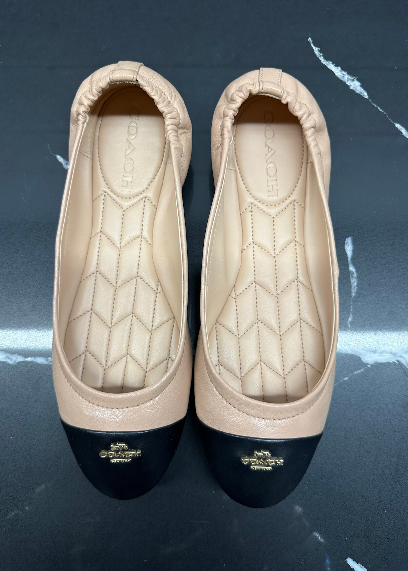 Coach Bonnie Leather Ballet Flats 7.5