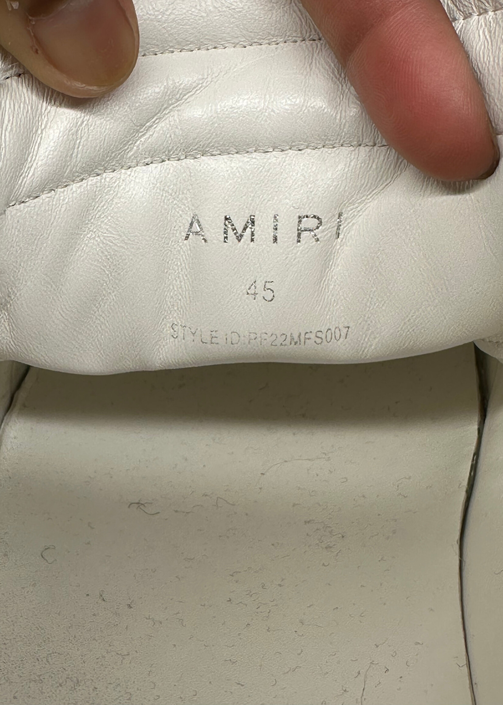 Amiri Stadium Leather Sneakers 45/12