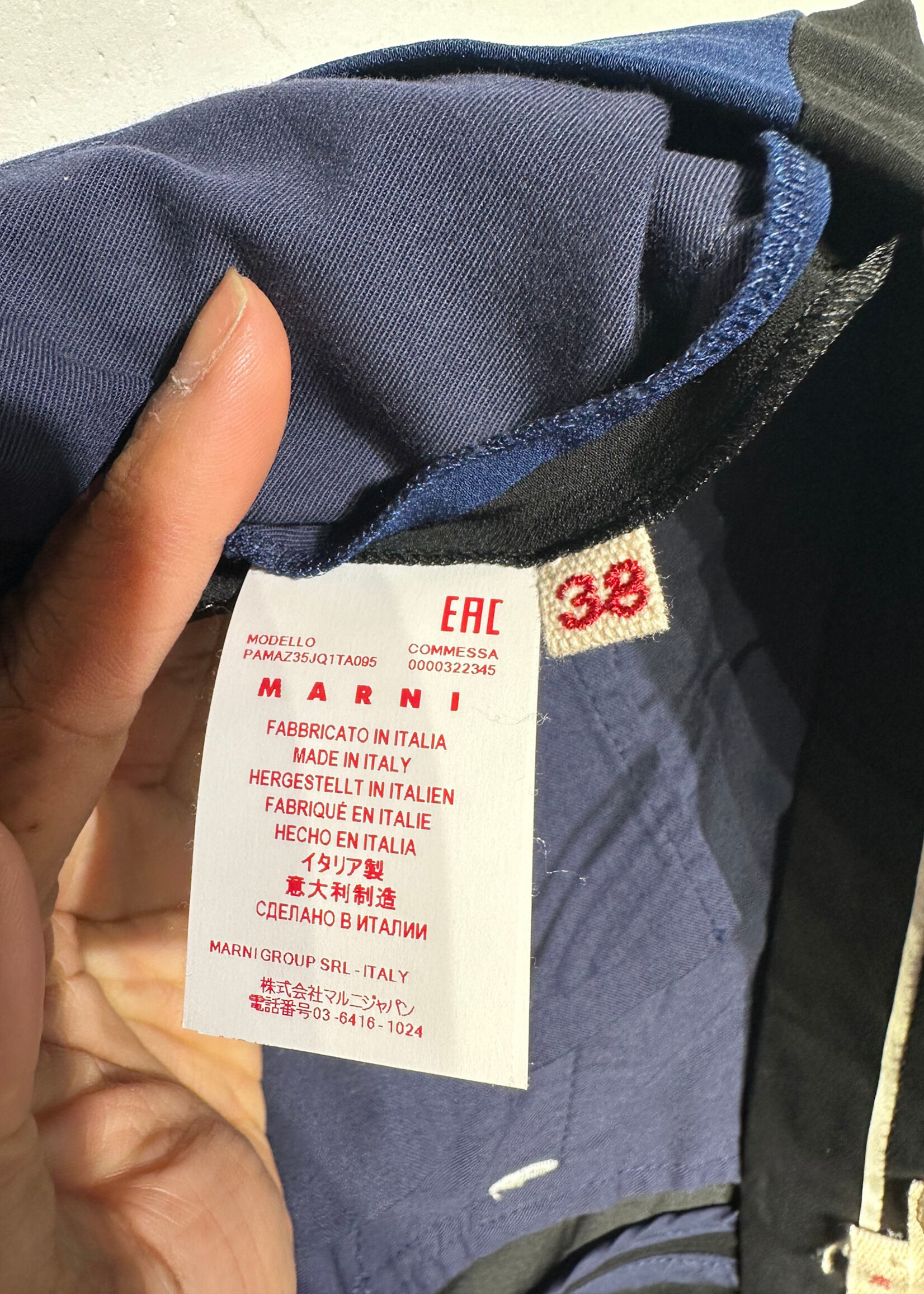 Marni Colorblock Trousers Masc 30
