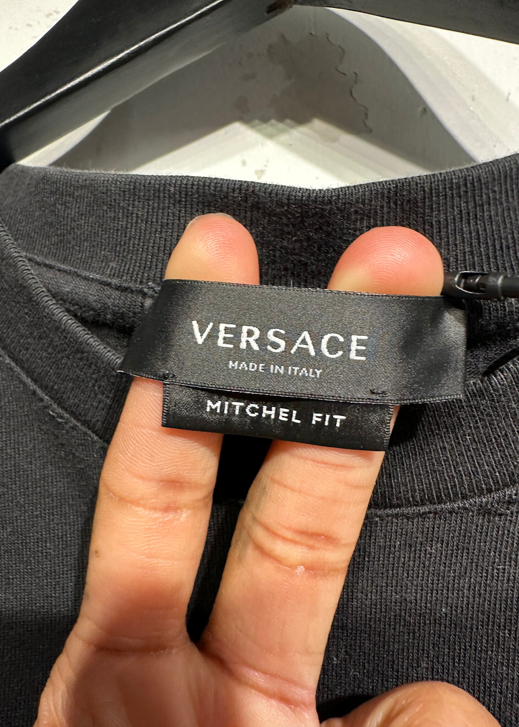 Versace Milano Big Logo Coat of Arms Tee S AS IS
