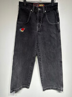 JNCO Washed Black Pipes Classics Jeans Unisex 28
