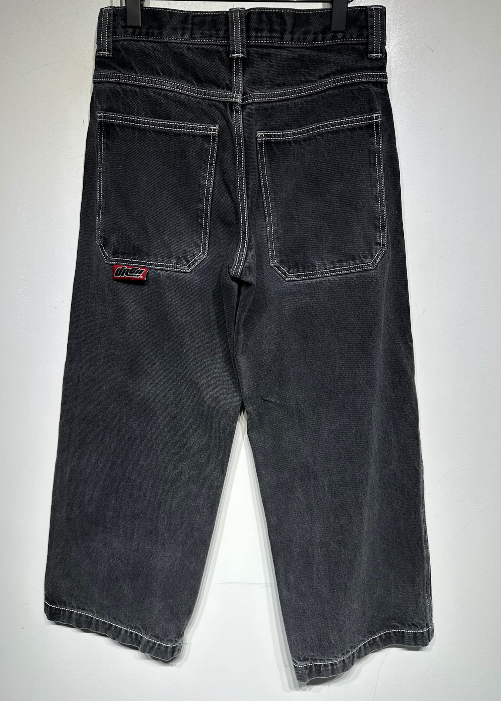 JNCO Washed Black Pipes Classics Jeans Unisex 28