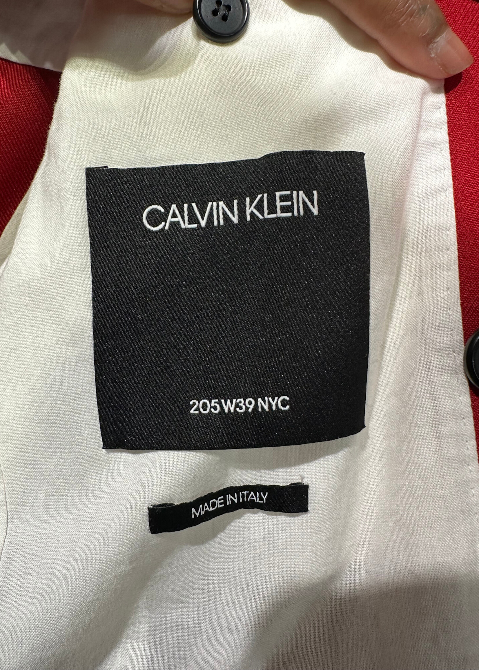 Calvin Klein 205W39NYC Red Blazer Masc 36
