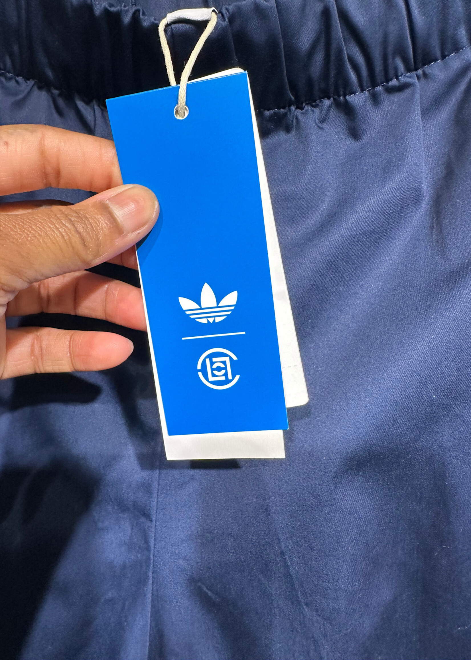 Adidas Clot NWT Navy Emboidered Shorts 32 Unisex