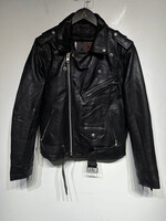 First Authentic Riding Gear Black Leather Jacket XL