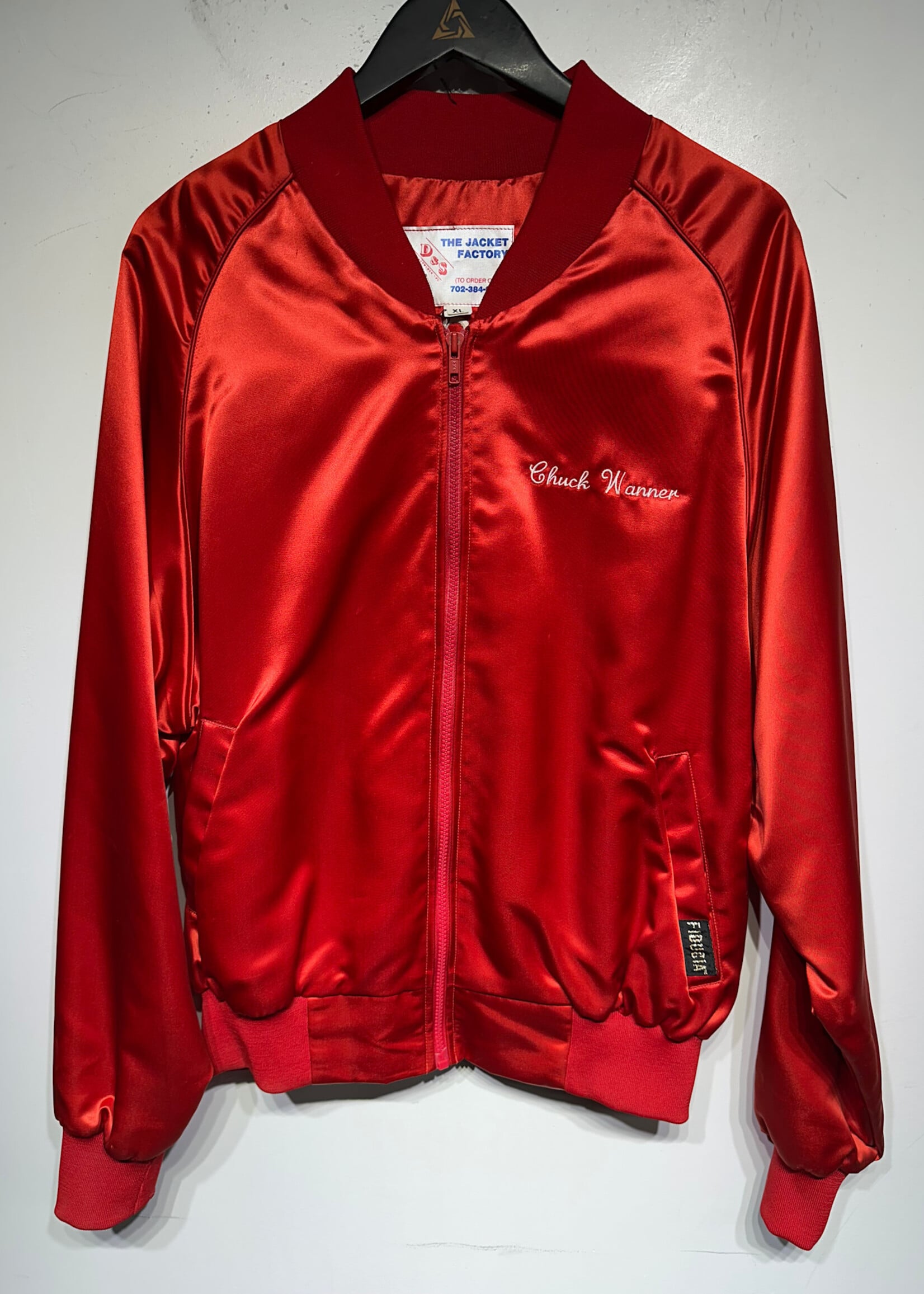 The Jacket Factory Red Satin Jacket XL