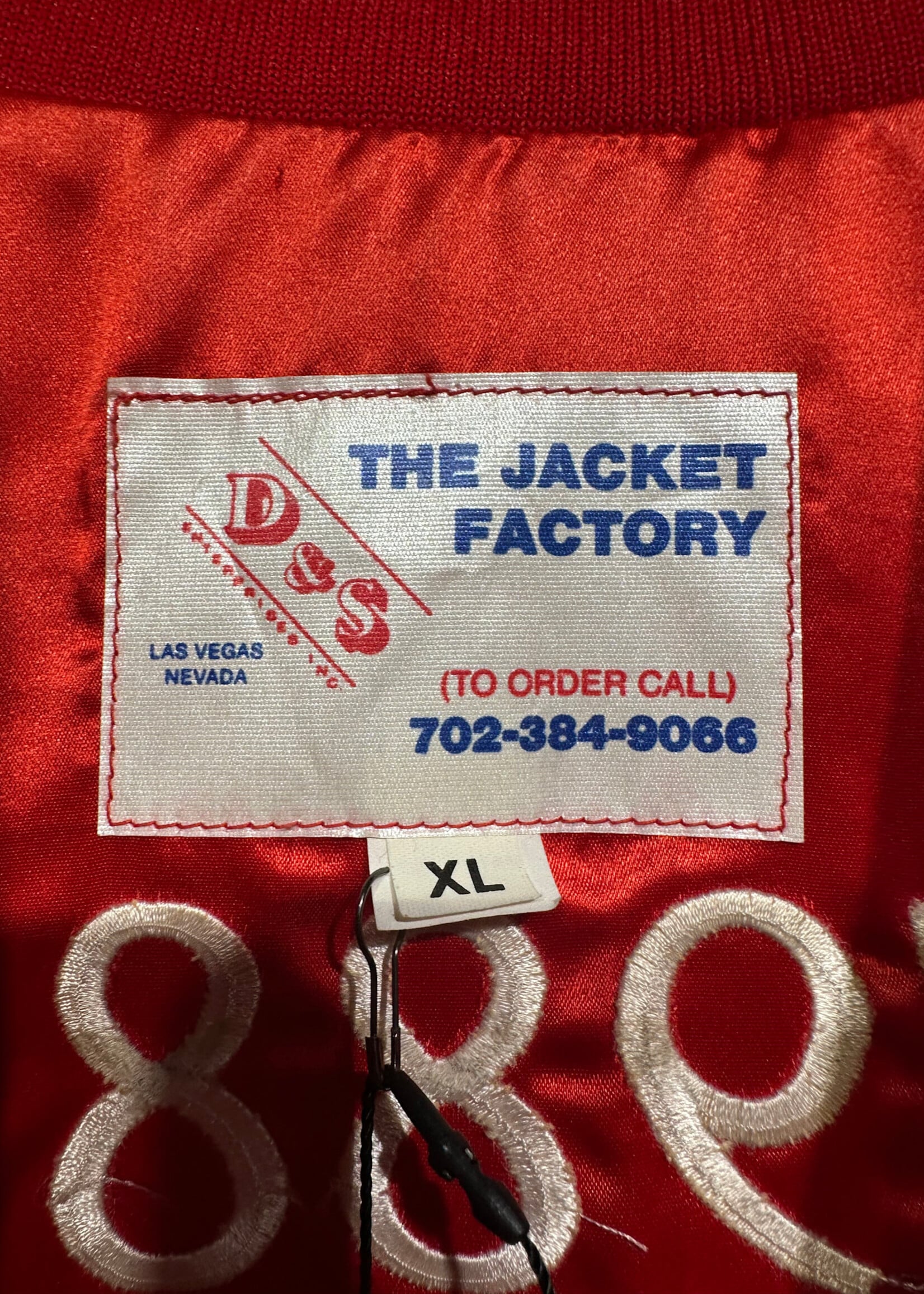 The Jacket Factory Red Satin Jacket XL