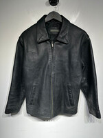 Banana Republic Black Leather Zip Jacket Masc L