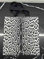 Saint Laurent Grey Leopard Canvas Tote