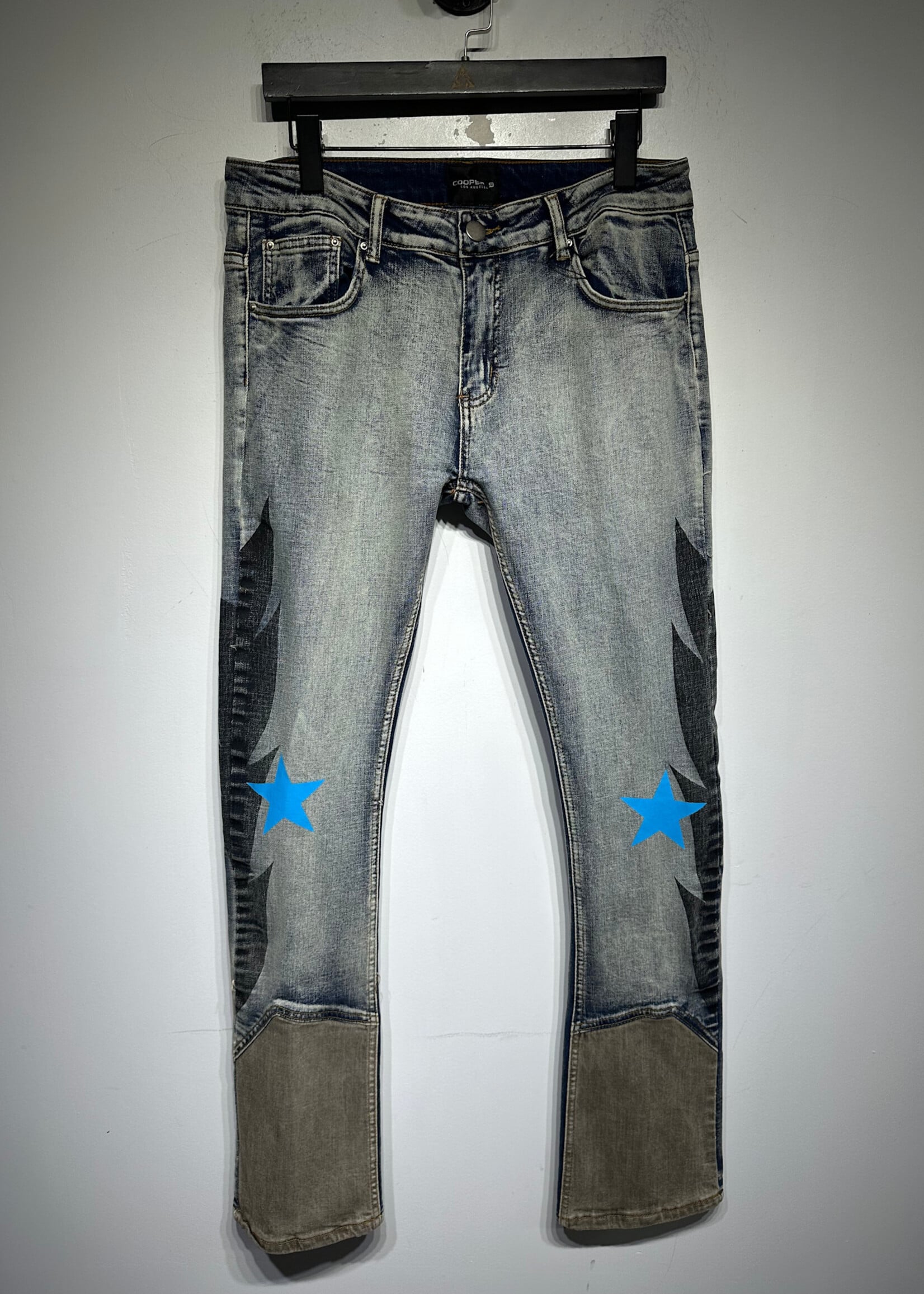 Cooper Los Angeles Star Detail Flare Jeans